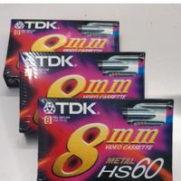 CASSETTA VIDEO TDK 8mm METAL HS60 3 pezzi