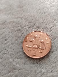moneta 2 Pence Regina Elisabetta 2000