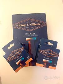 Rasoio King Gillette Style Master + 2 Lame