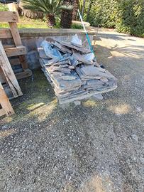 porfido e  Mattonelle e sabbia 