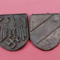 coppia scudetti coloniali ww2 afrikakorp Tedeschi 