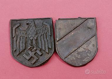 coppia scudetti coloniali ww2 afrikakorp Tedeschi 