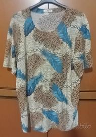 Blusa donna fantasia, taglia forte