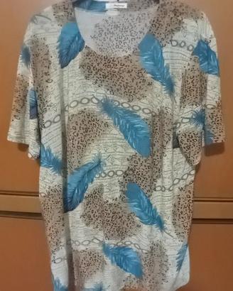 Blusa donna fantasia, taglia forte