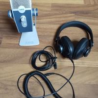 AKG Microfono + Cuffie Podcaster Essentials Bundle
