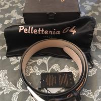 Cintura coccodrillo nera nuova Pelletteria G4