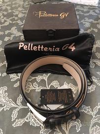 Cintura coccodrillo nera nuova Pelletteria G4