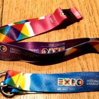 EXPO 2015 Milano  Lanyard Porta Badge Pass Chiavi