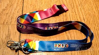 EXPO 2015 Milano  Lanyard Porta Badge Pass Chiavi
