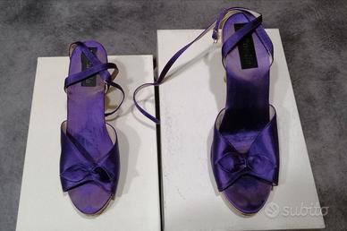 Scarpe viola stile anni 60'