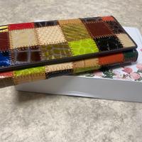 Portafoglio patchwork multicolor