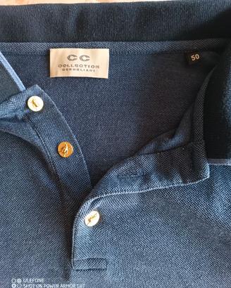 Polo da uomo Corneliani blu 50