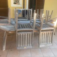 Tavolo da estrrno 6 sedie