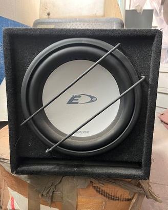Subwoofer Alpine SBE 12br+amplificatore Alpine MRP