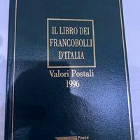 Libro completo francobolli italiani anno 1996