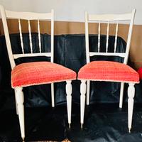 Sedie in legno massello interamente Ristrutturate