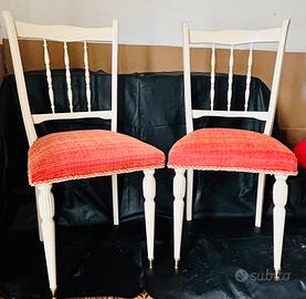 Sedie in legno massello interamente Ristrutturate