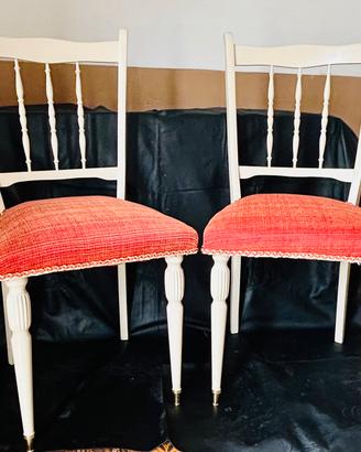 Sedie in legno massello interamente Ristrutturate