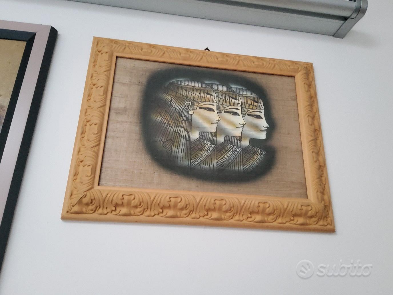 Dipinto A Mano Egitto Albero Della Vita Su Papiro Egiziano - Dipinto A Mano  | Fluorescente Al Buio Albero Della Vita Papiro, image size:1376x1032