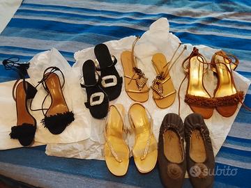 nr 6 scarpe donna di marca vintage