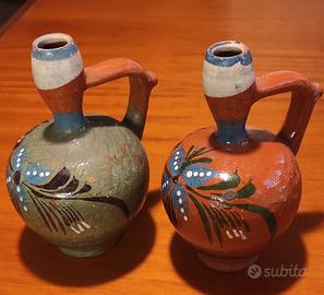 Due brocche vintage arte tradizione balcanica