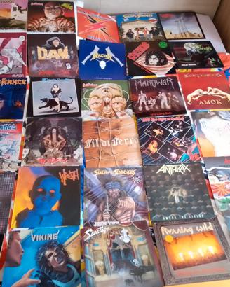 Dischi vinile, musicassette, CD hard rock/heavy