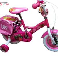 Bici Bimba Hello Candy 12'' Rosa con rotelle