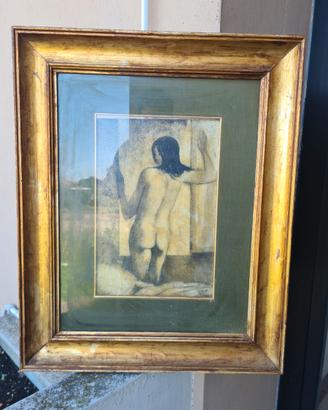 Quadro Originale  "Nudo Femminile"  di Amen 1971