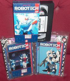 Set 3 Vhs Robotech 27,28,35 anime vintage anni 80