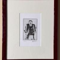 Quadro incisione Franz Borghese 13x18 l’ingegnere