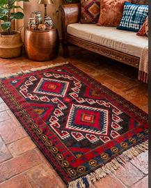 Tappeto persiano vintage arredamento boho-etnico 