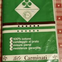 Due lenzuola cotonificio Carminati