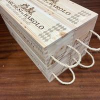 Cassetta di legno decorazione con manico