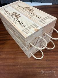 Cassetta di legno decorazione con manico