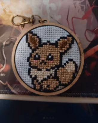 Portachiavi Eevee fatto a mano