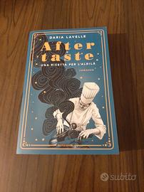 libro AFTERTASTE UNA RICETTA PER L'ALDILA'
