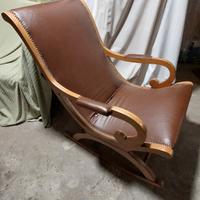 sedia a dondolo anni 60