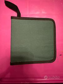 Custodia Cd/Dvd 40 posti verde e nero compatto