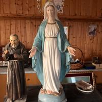 Statue in gesso e n.2 porta candele