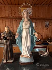 Statue in gesso e n.2 porta candele