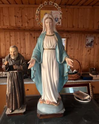 Statue in gesso e n.2 porta candele