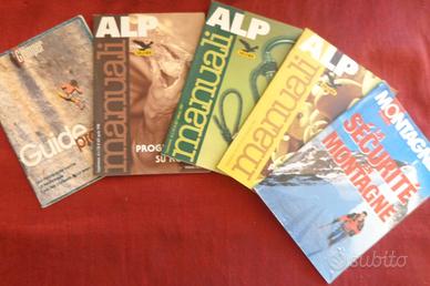 5 manuali: Tecniche/attrezzature per la montagna