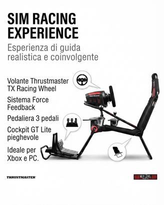 Postazione Sim Racing Thrustmaster TX Force+ sedia