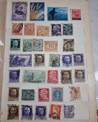 intera collezione di francobolli