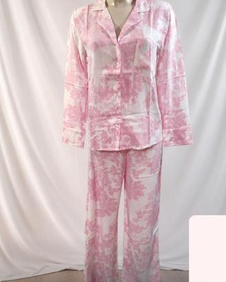 Pigiama Goldenpoint bianco e rosa