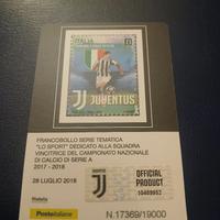 Francobollo JUVENTUS Campioni d'Italia 2017-2018