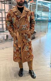 ETRO lussuoso cappotto trench in vera pelle!