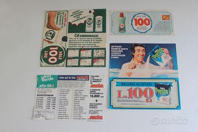 Lotto 10x CARTOLINE CONCORSI BUONI SCONTO PUNTI