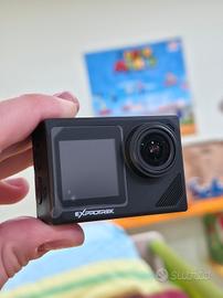 Action Cam 4k con Doppio Schermo