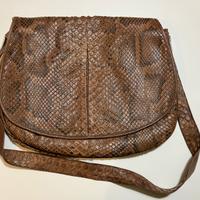 Borsa in vera pelle pitonata vintage Fanny Bag